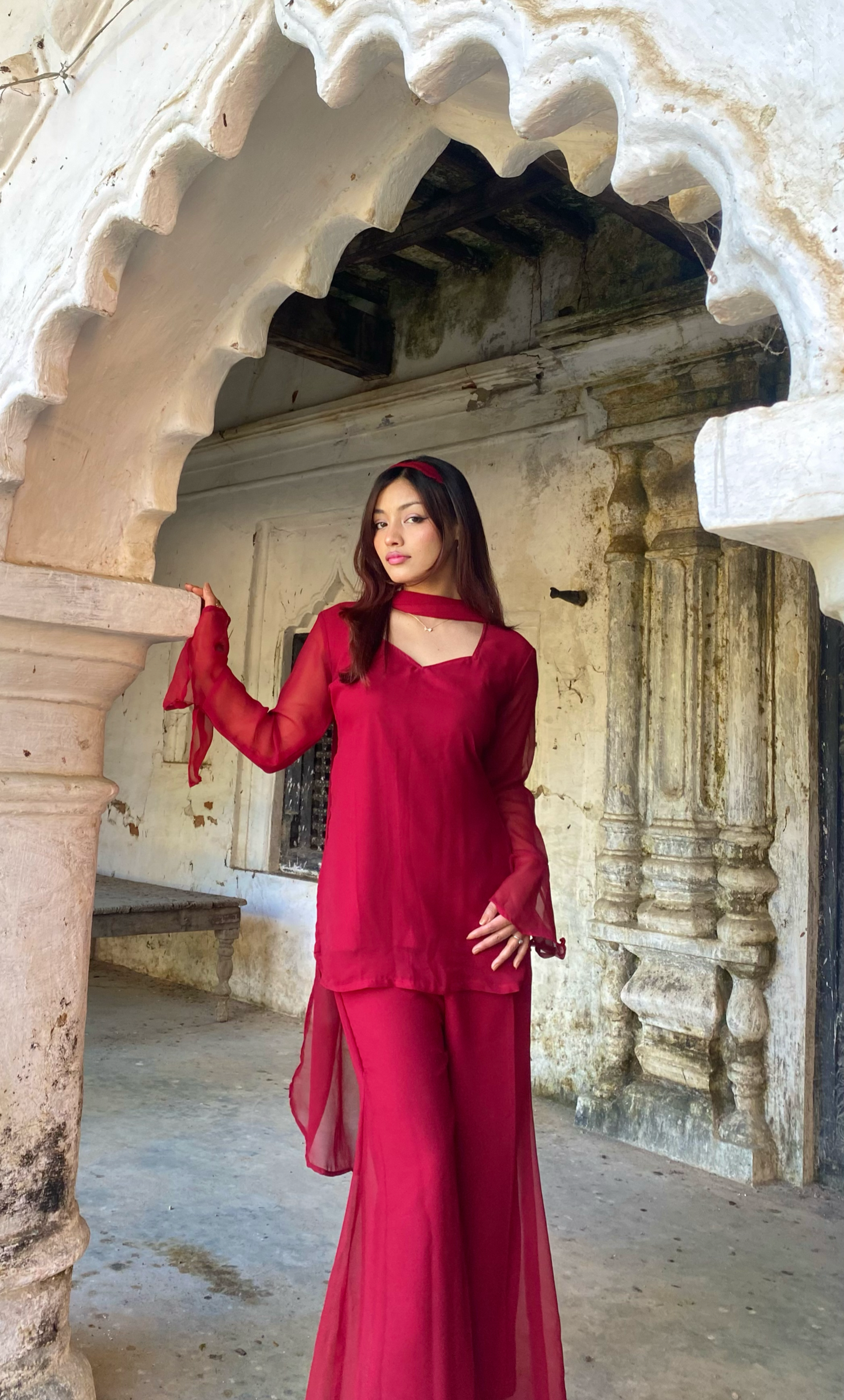 Ruby Kurta set